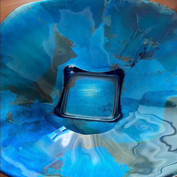💕Host Pick💕 Abstract Glass Decorative Plate - Picture 9 of 11